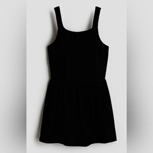 H&M Velvet Bow Black Mini Dress